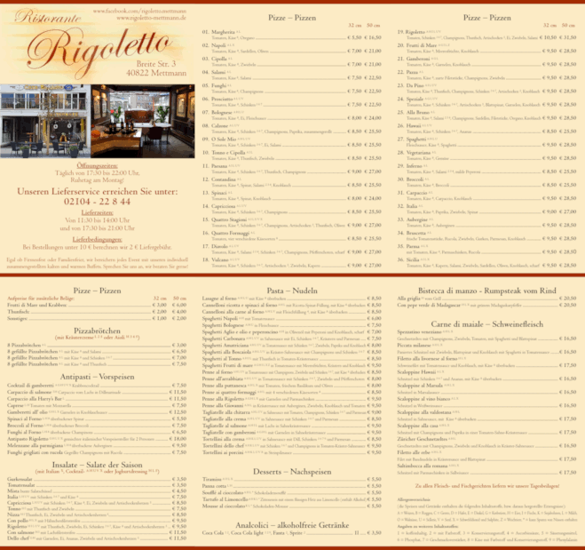 Rigoletto Lieferservice